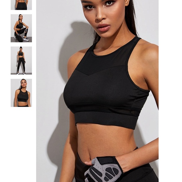 BLACK LIGHT SUPPORT RACER BACK SPORTS BRA - Picture 4 of 5